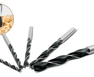 Jogo 5 Broca Corte Madeira 4 5 6 8 10 Mm Reforçada